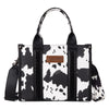 Wrangler Cow Print Concealed Carry Tote/Crossbody *Black