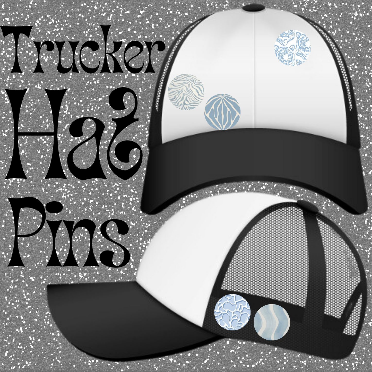 Trucker Hat 5 Pin Set *Bliss