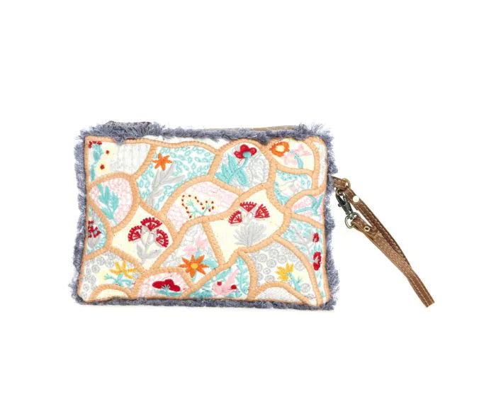 Mosaic Garden Clutch Pouch