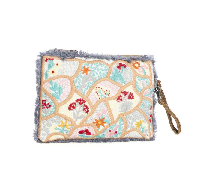 Mosaic Garden Clutch Pouch