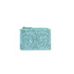 Bloom on the Range Credit Card Wallet in Turquoise