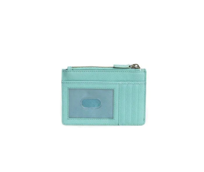 Bloom on the Range Credit Card Wallet in Turquoise