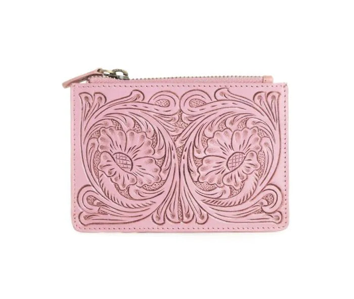 Bloom on the Range Credit Card Wallet in Pink