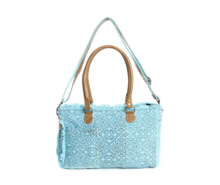 Triple Fork Ranch Tote Bag in Turquoise