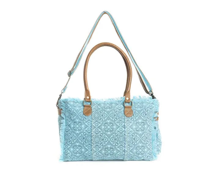 Triple Fork Ranch Tote Bag in Turquoise