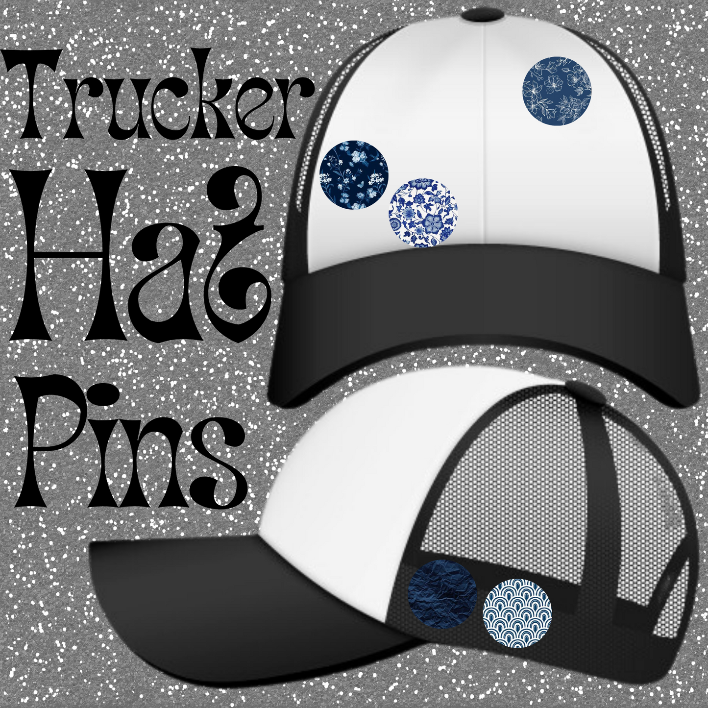 Trucker Hat 5 Pin Set *Shari